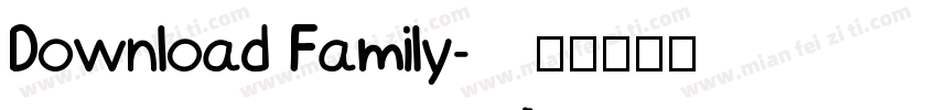 Download Family字体转换